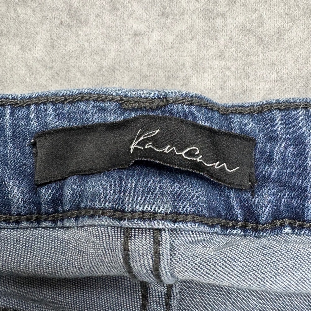 KanCan Trisha Classic Flare Jeans Womens 5 Blue Straight Leg Mid Rise Stretch - Picture 8 of 9